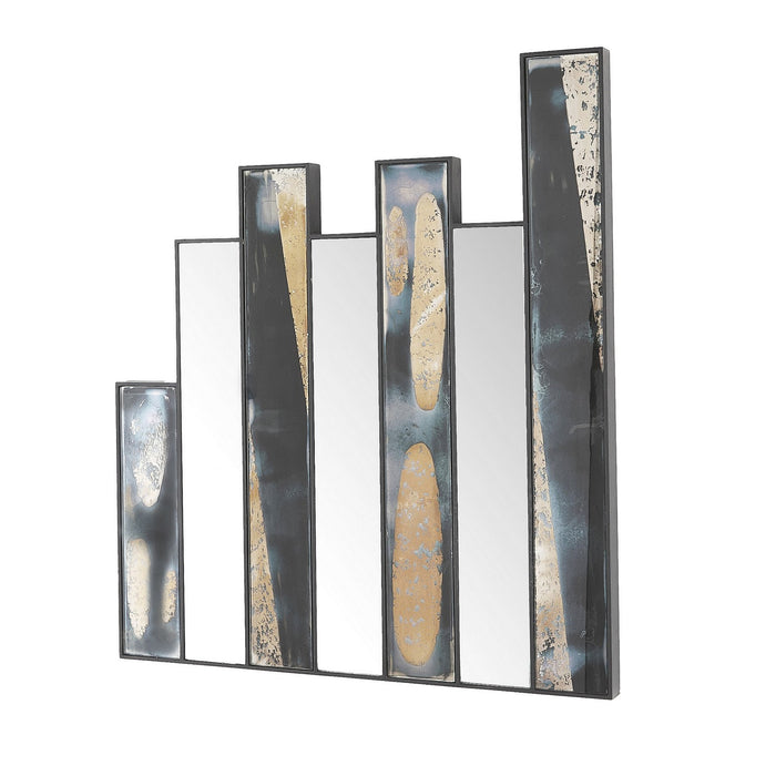 Arteriors WDI02 Mirror, Blackened Iron/Dark Antique/Plain