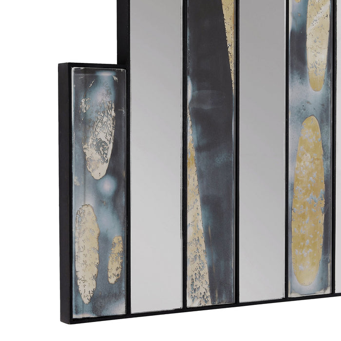 Arteriors WDI02 Mirror, Blackened Iron/Dark Antique/Plain