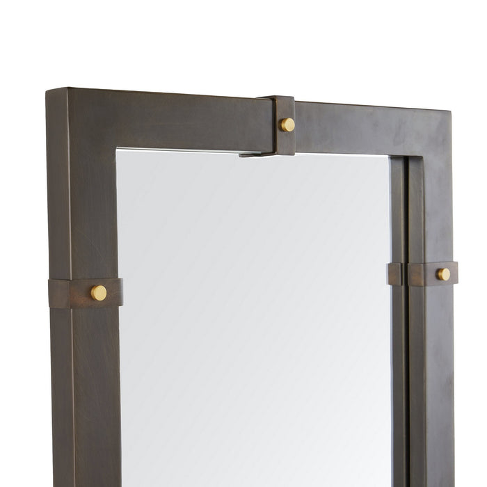 Arteriors WMC02 Mirror, English Bronze/Antique Brass/Plain
