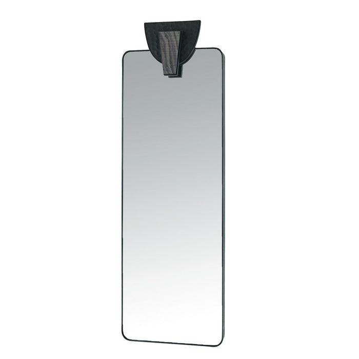 Arteriors WMI37 Floor Mirror, Blackened Iron/Plain/Ebony/Black