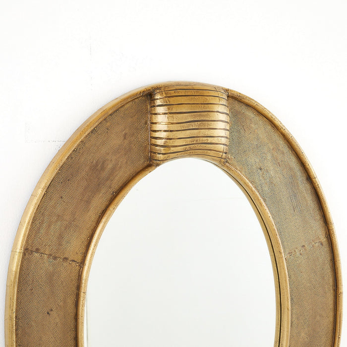Arteriors WMI41 Mirror, Antique Brass/Plain