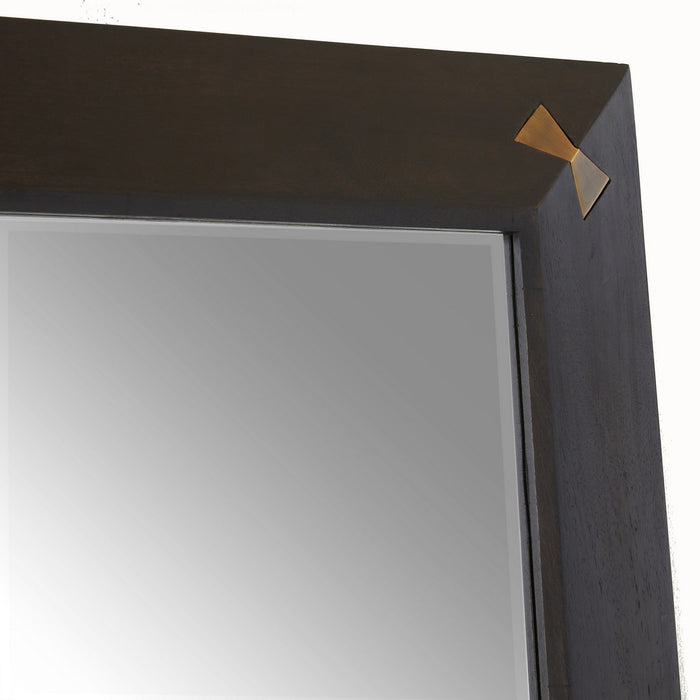 Arteriors WMI42 Mirror, Sable/Antique Brass/Plain