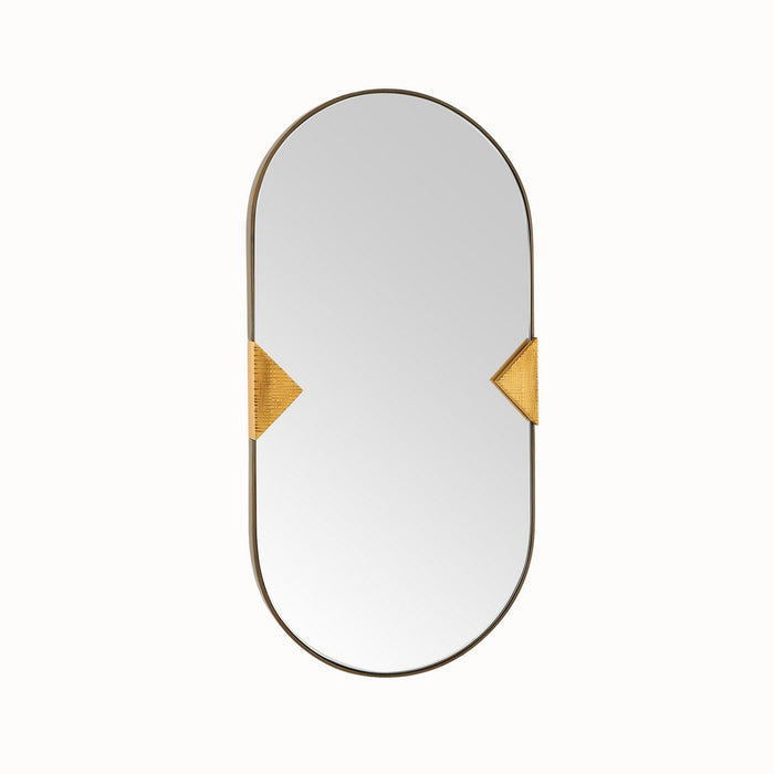 Arteriors WMI43 Mirror, Antique Brass/Plain