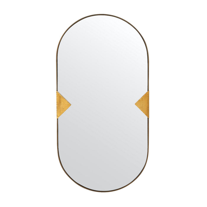 Arteriors WMI43 Mirror, Antique Brass/Plain