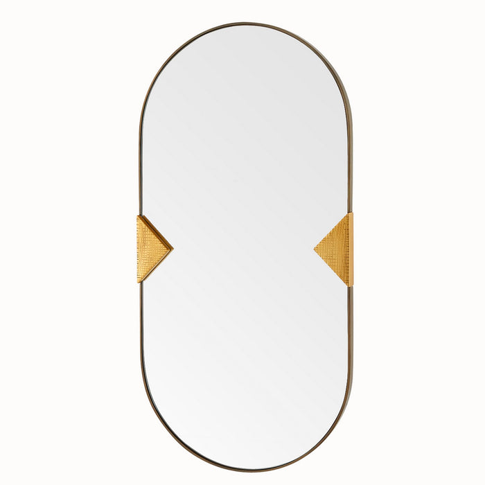 Arteriors WMI43 Mirror, Antique Brass/Plain