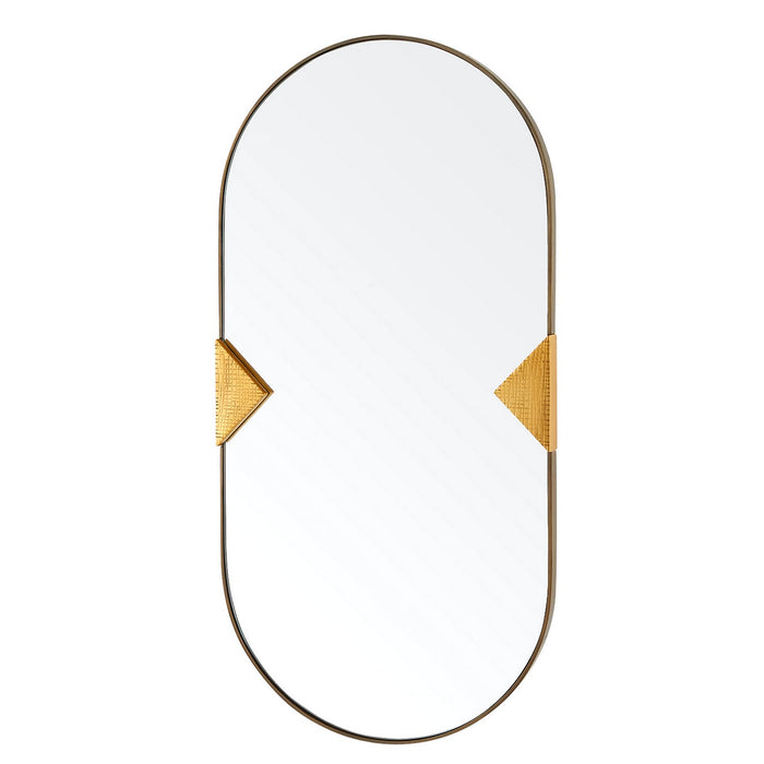 Arteriors WMI43 Mirror, Antique Brass/Plain