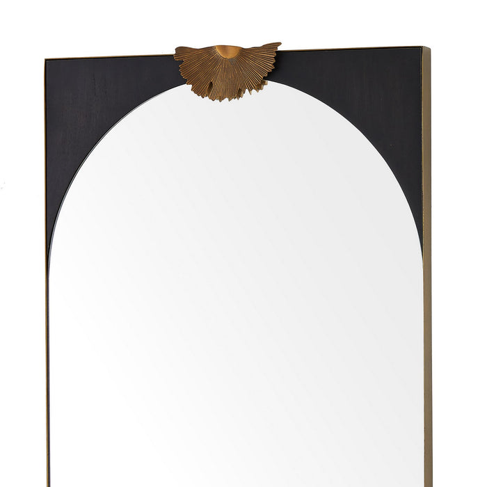 Arteriors WMI44 Mirror, Antique Brass/Ebony/Antique Brass
