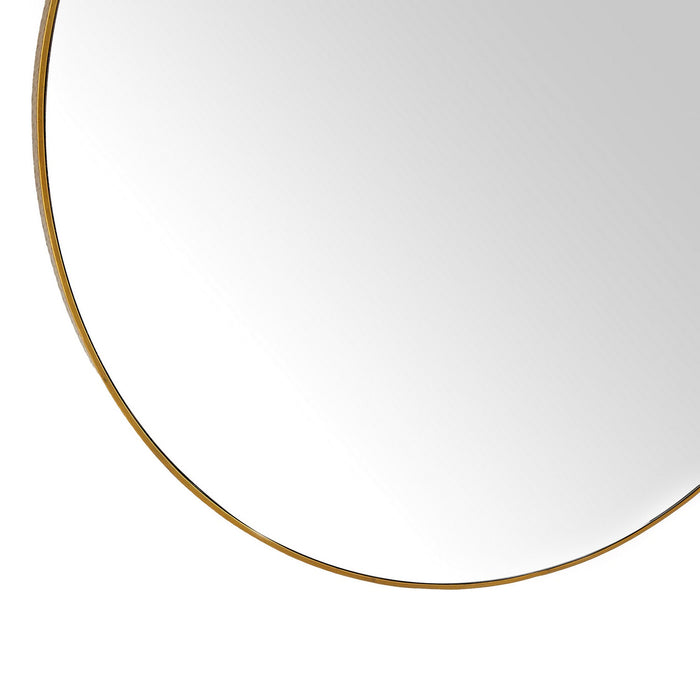 Arteriors WMI45 Mirror, Antique Brass/Carmine/Plain