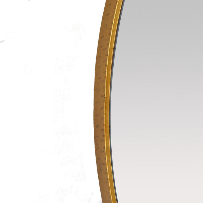 Arteriors WMI45 Mirror, Antique Brass/Carmine/Plain