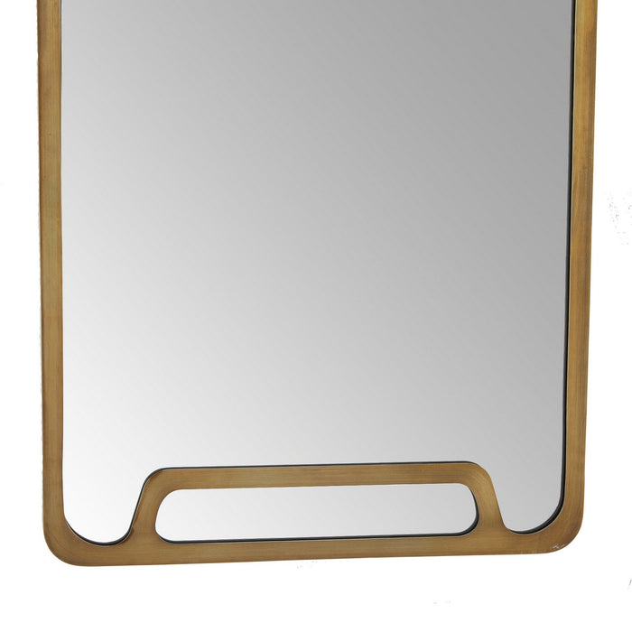 Arteriors WMI49 Mirror, Vintage Brass/Plain