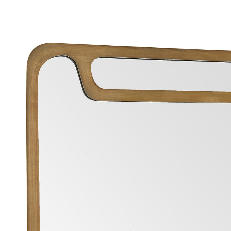 Arteriors WMI49 Mirror, Vintage Brass/Plain