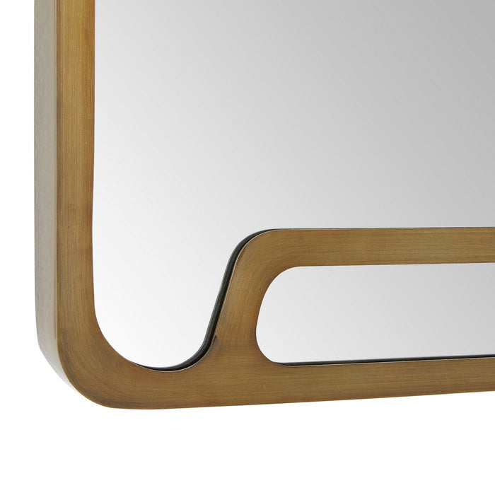 Arteriors WMI49 Mirror, Vintage Brass/Plain