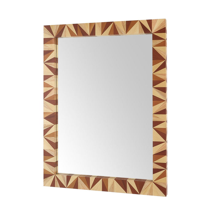 Arteriors WMS04 Mirror, Blonde Straw Marquetry/Plain