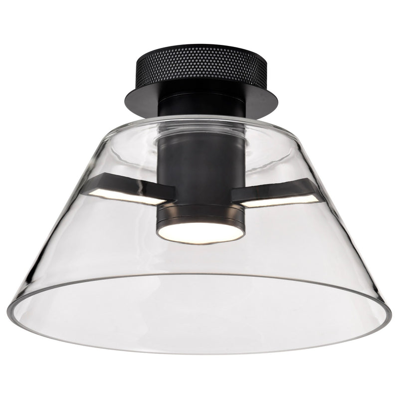Nuvo Lighting 62-2063 LED Semi Flush Mount, Matte Black