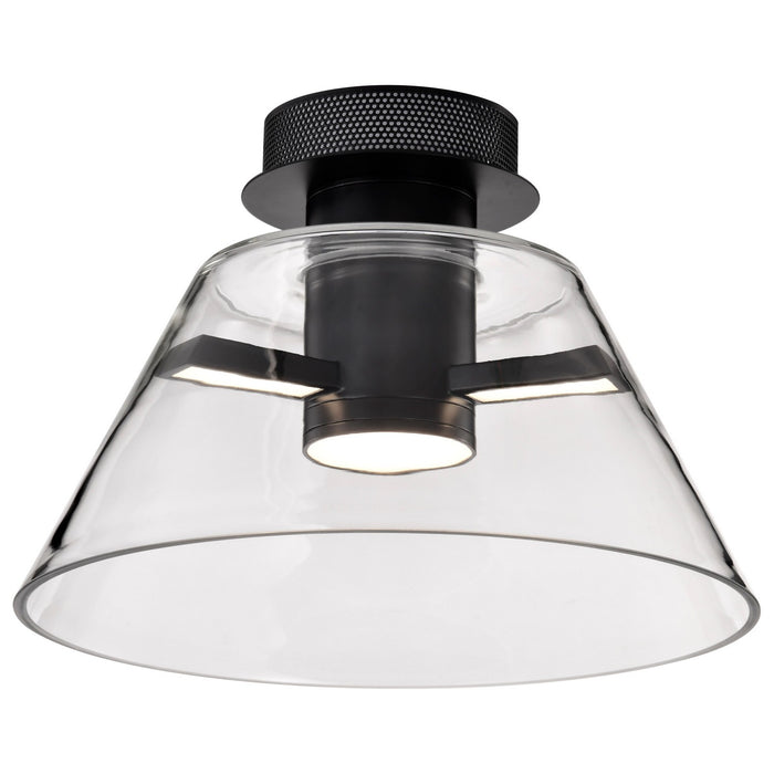 Nuvo Lighting 62-2063 LED Semi Flush Mount, Matte Black