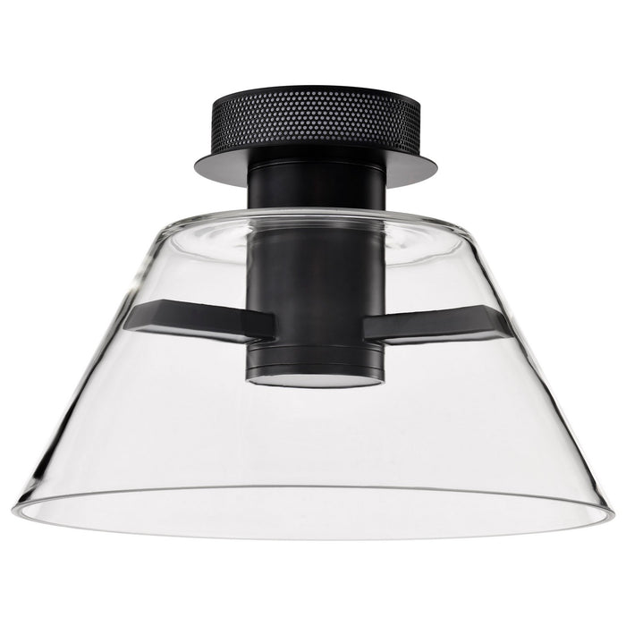 Nuvo Lighting 62-2063 LED Semi Flush Mount, Matte Black