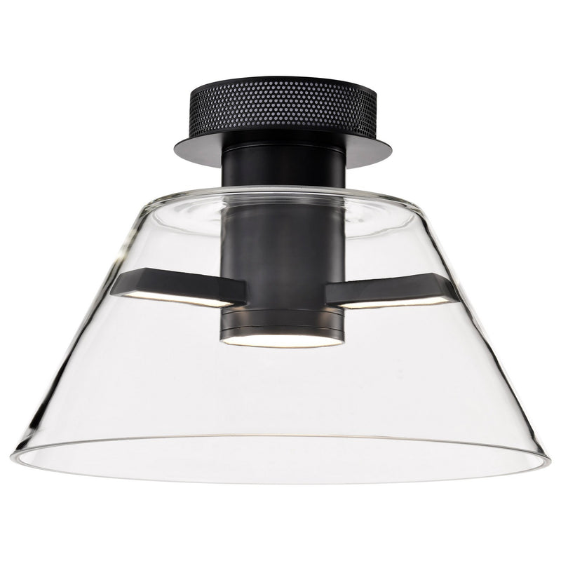 Nuvo Lighting 62-2063 LED Semi Flush Mount, Matte Black
