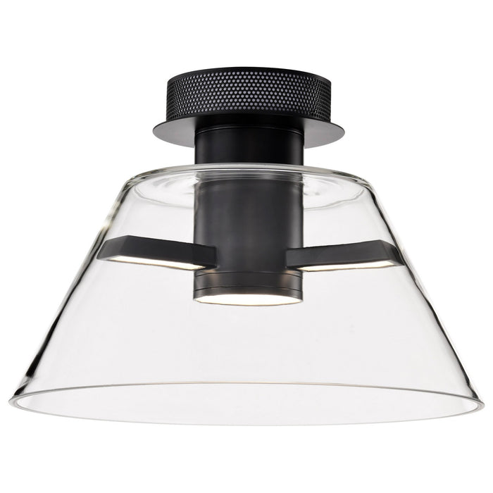 Nuvo Lighting 62-2063 LED Semi Flush Mount, Matte Black