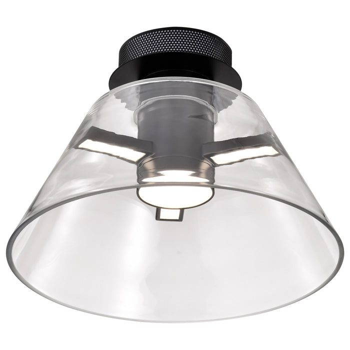 Nuvo Lighting 62-2063 LED Semi Flush Mount, Matte Black