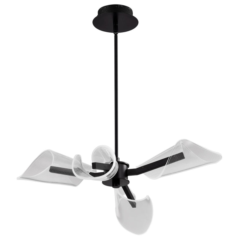 Nuvo Lighting 62-2283 LED Chandelier, Matte Black