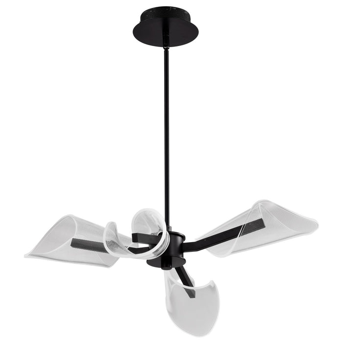 Nuvo Lighting 62-2283 LED Chandelier, Matte Black