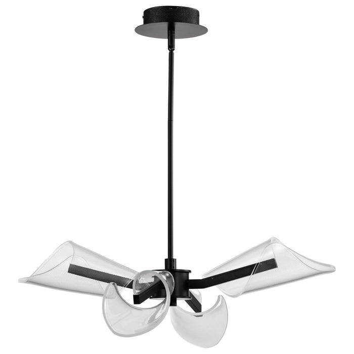 Nuvo Lighting 62-2283 LED Chandelier, Matte Black