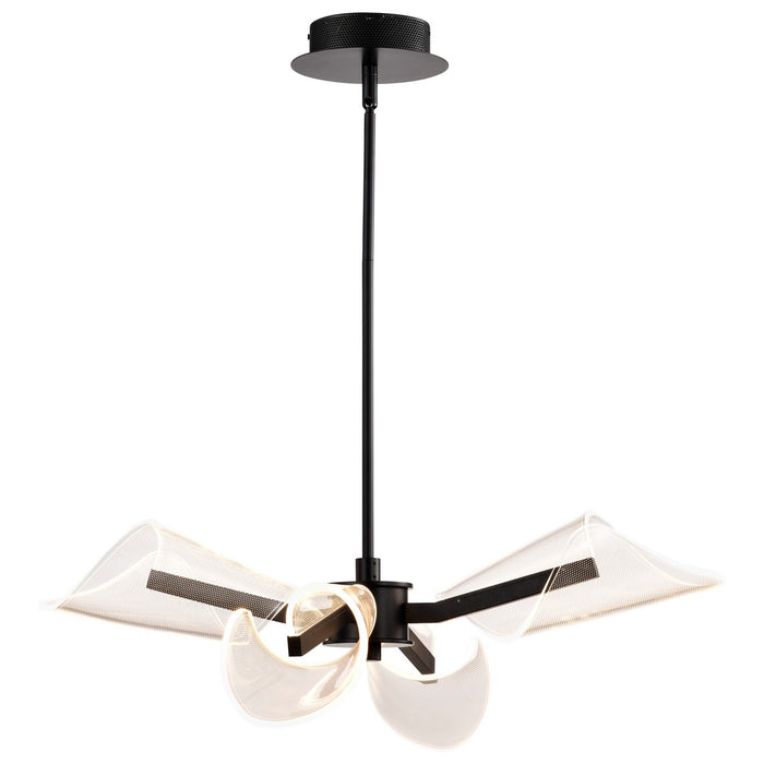 Nuvo Lighting 62-2283 LED Chandelier, Matte Black