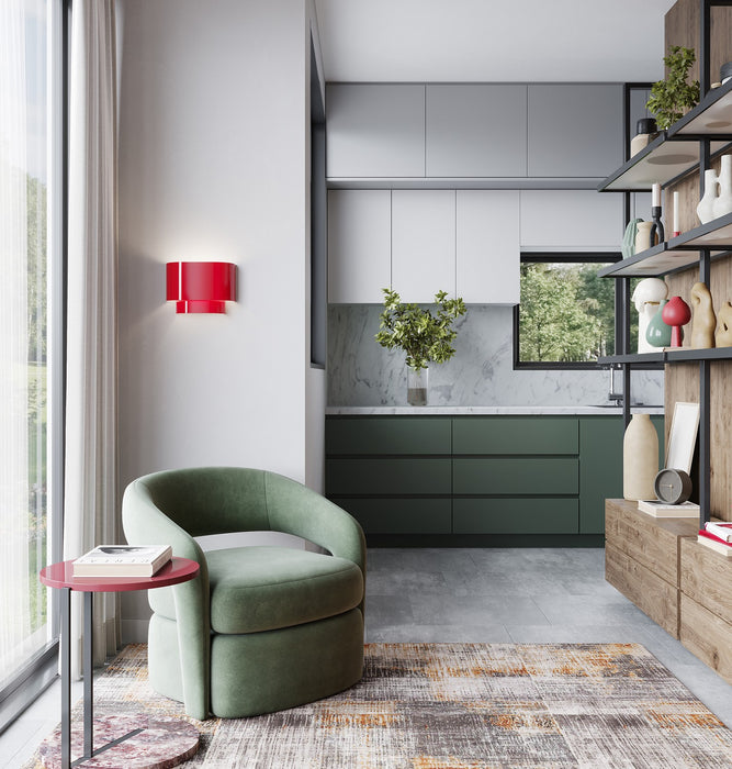 Livex Lighting 50299-72 One Light Wall Sconce, Shiny Red