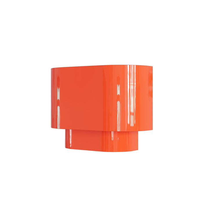 Livex Lighting 50299-77 One Light Wall Sconce, Shiny Orange