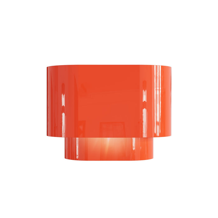 Livex Lighting 50299-77 One Light Wall Sconce, Shiny Orange