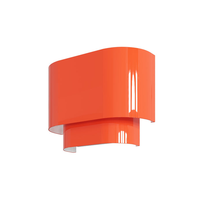 Livex Lighting 50299-77 One Light Wall Sconce, Shiny Orange