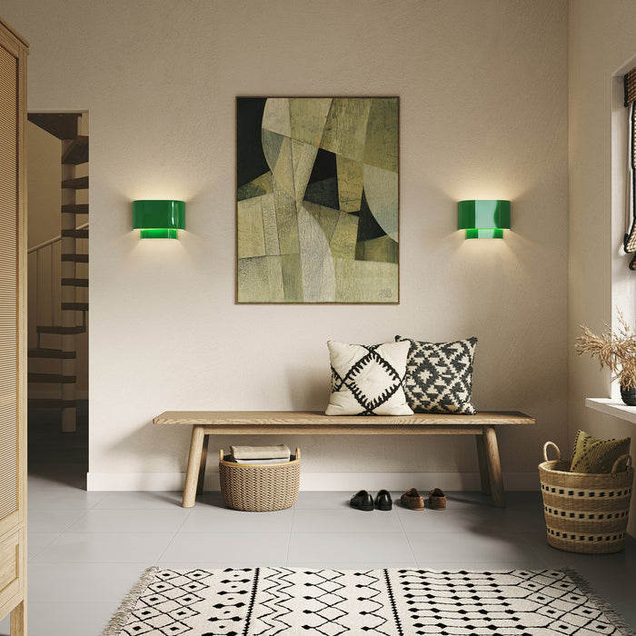 Livex Lighting 50299-78 One Light Wall Sconce, Shiny Apple Green