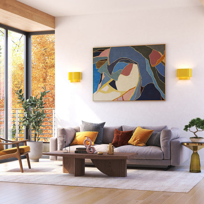 Livex Lighting 50299-82 One Light Wall Sconce, Shiny Yellow