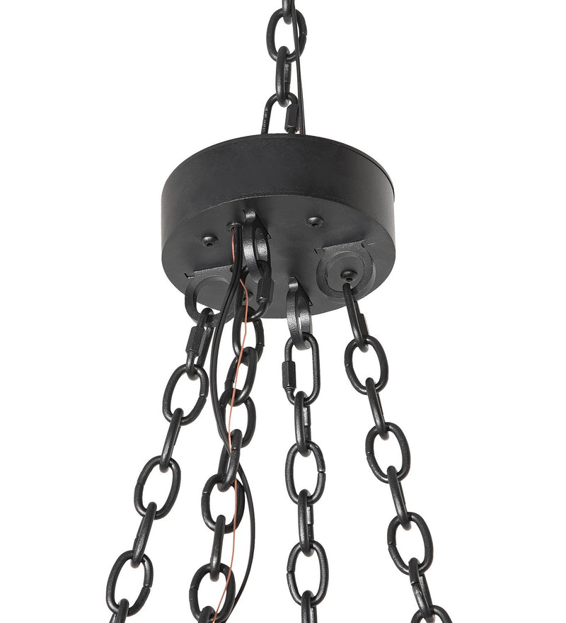 Meyda Tiffany 272129 12 Light Chandelier, Textured Black