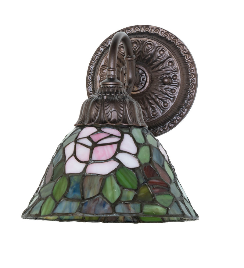 Meyda Tiffany 274145 One Light Wall Sconce, Mahogany Bronze