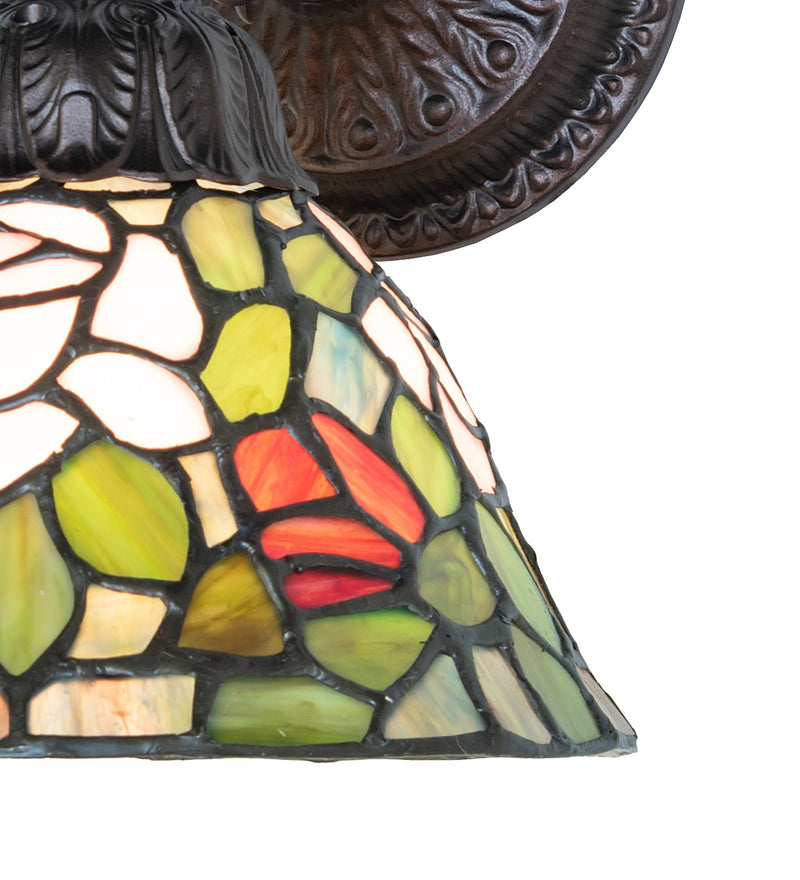Meyda Tiffany 274145 One Light Wall Sconce, Mahogany Bronze