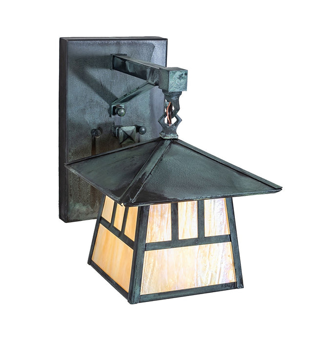 Meyda Tiffany 92836 One Light Wall Sconce, Craftsman Verdigris