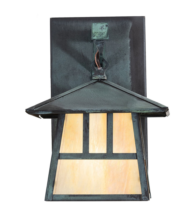 Meyda Tiffany 92836 One Light Wall Sconce, Craftsman Verdigris