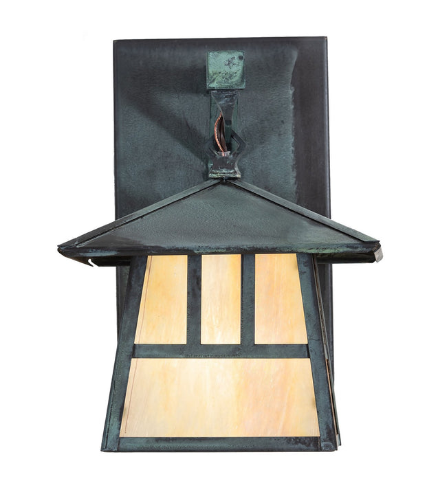 Meyda Tiffany 92836 One Light Wall Sconce, Craftsman Verdigris