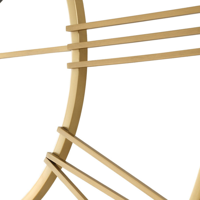 Uttermost 06466 Wall Clock, Brushed Brass