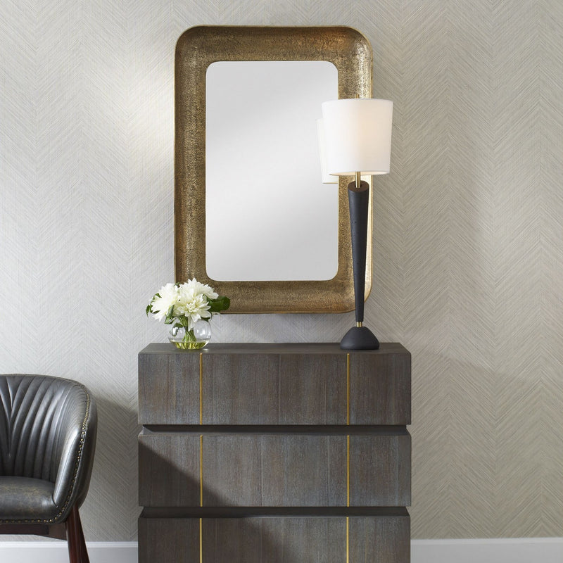 Uttermost 07087 Mirror, Antique Brass