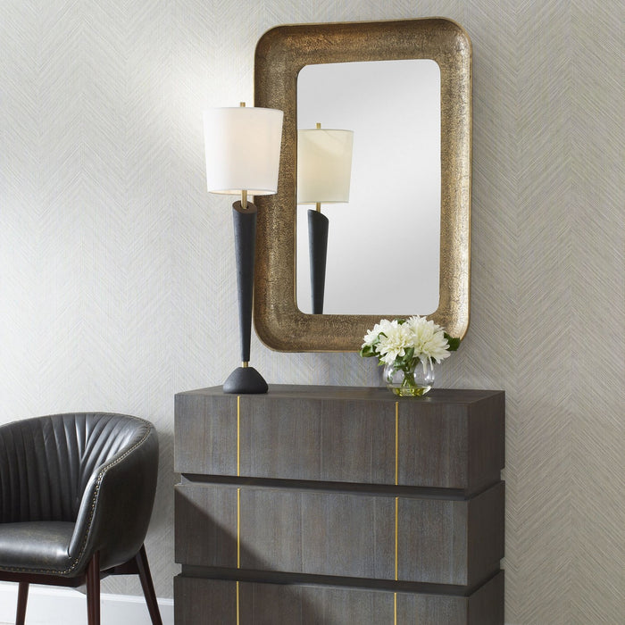 Uttermost 07087 Mirror, Antique Brass