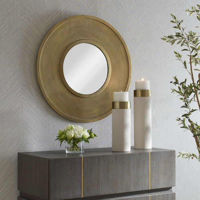 Uttermost 07088 Mirror, Antique Brass