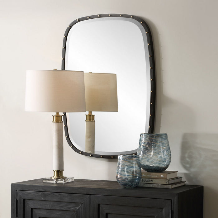 Uttermost 09967 Mirror, Matte Black Iron