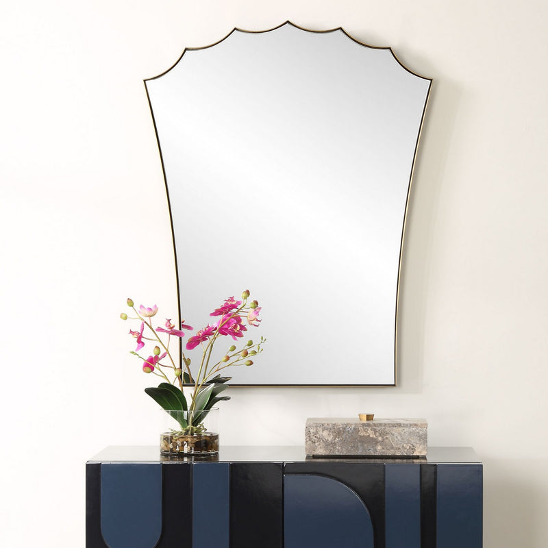 Uttermost 09972 Mirror, Antique Brass