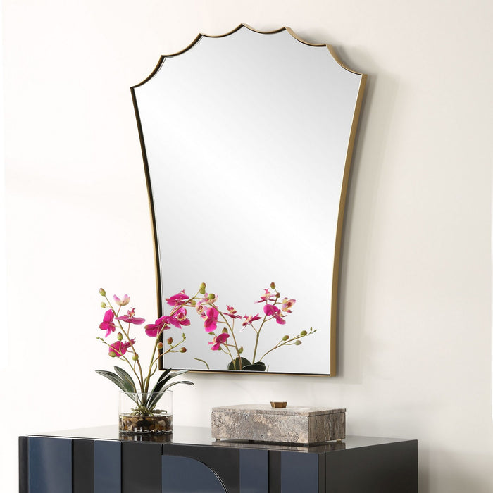 Uttermost 09972 Mirror, Antique Brass