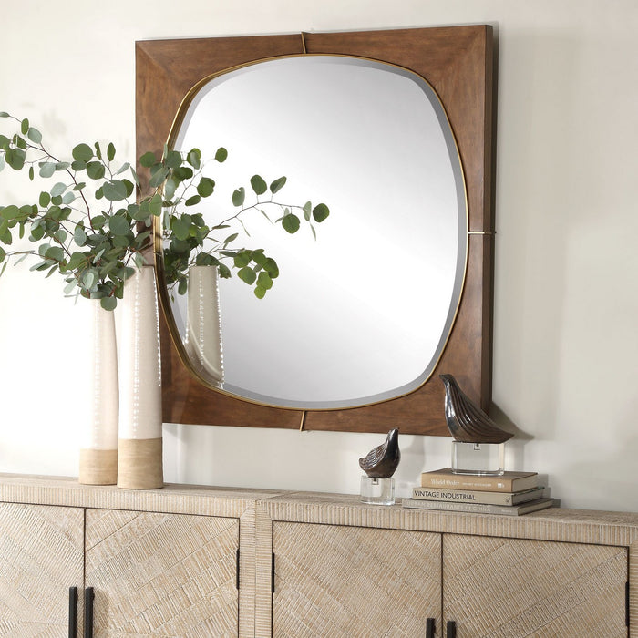 Uttermost 09973 Mirror, Plated Brass