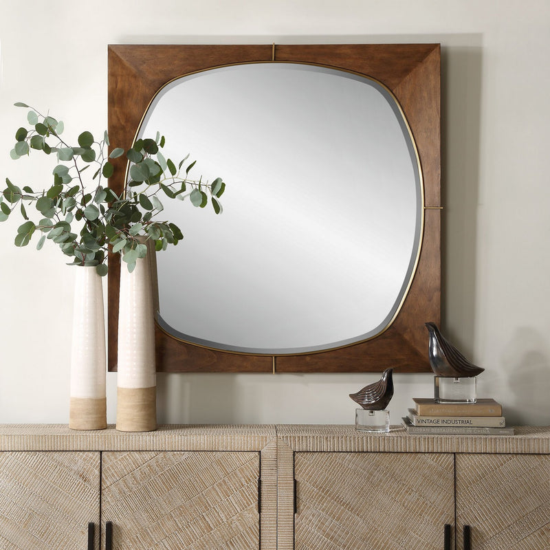 Uttermost 09973 Mirror, Plated Brass