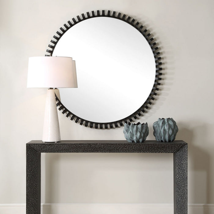 Uttermost 09975 Mirror, Satin Black