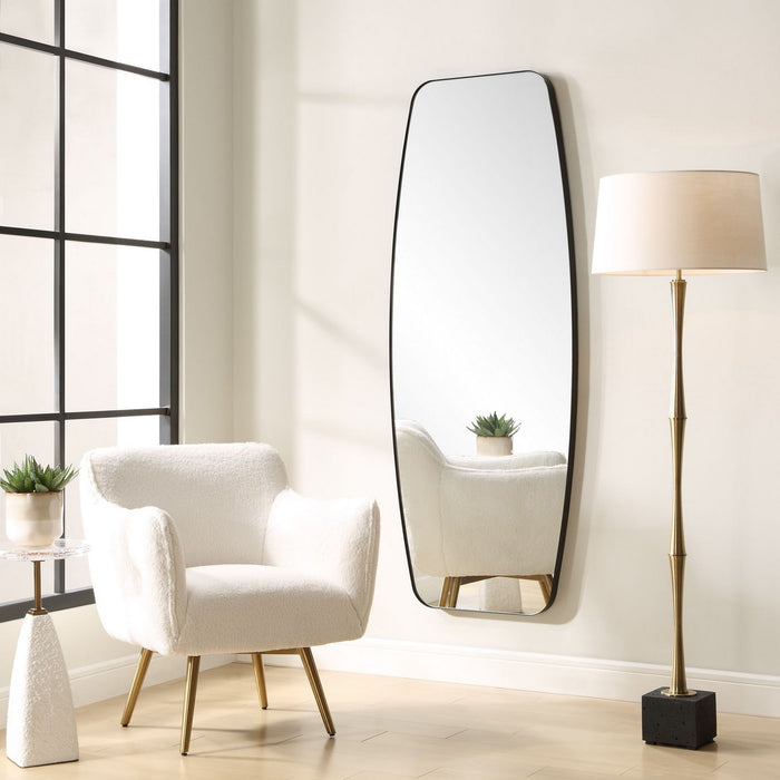 Uttermost 09977 Mirror, Satin Black